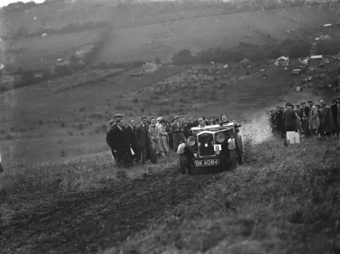Framed Print : Motor hill climb Kentish border. 1935 Framed Print : Motor hill climb Kentish border. 1935