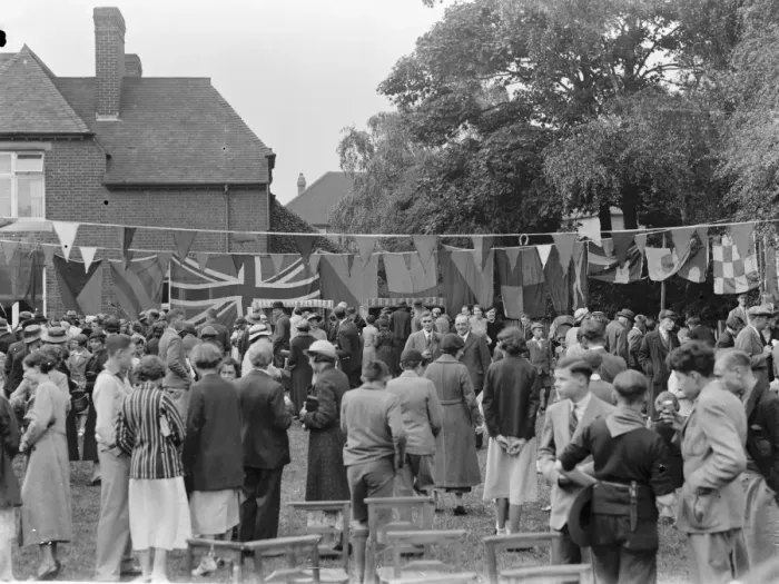 Framed Print : The Mottingham Midsummer Fair in Kent. 1939 Framed Print : The Mottingham Midsummer Fair in Kent. 1939