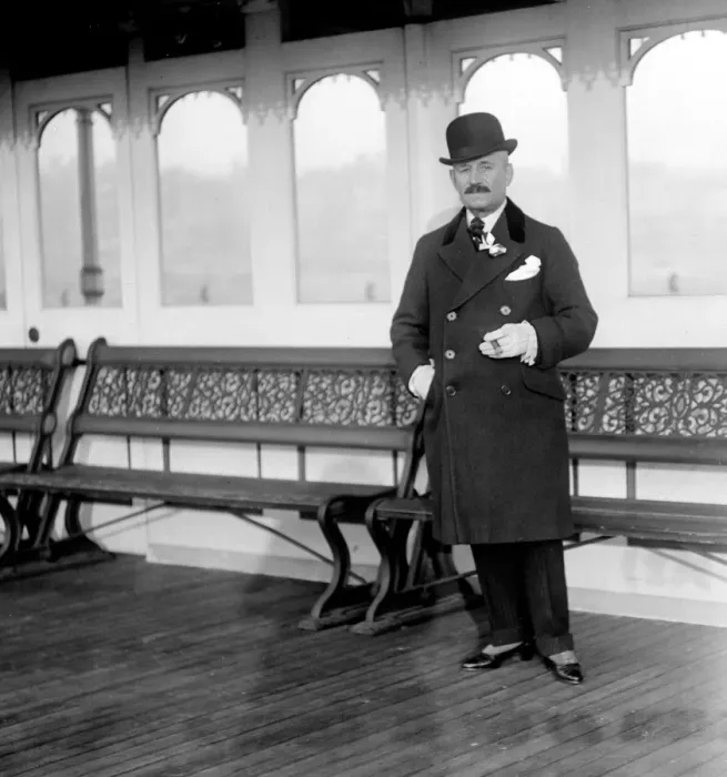 Framed Print : Mr Harry Preston : Businessman, hotel owner and entrepreneur, during Gala Day at Brighton Framed Print : Mr Harry Preston : Businessman, hotel owner and entrepreneur, during Gala Day at Brighton