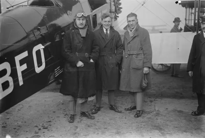 Framed Print : Mr A J Cobham leaves Croydon on his 8, 000 miles flight to the Cape Mr Cobham with his engineer Framed Print : Mr A J Cobham leaves Croydon on his 8, 000 miles flight to the Cape Mr Cobham with his engineer