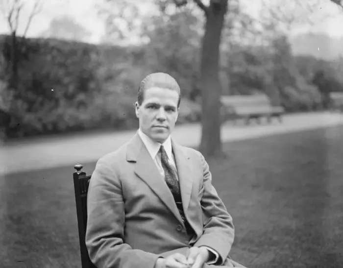 Framed Print : Mr J H Clynes, son of Mr Clynes. 11 October 1924 Framed Print : Mr J H Clynes, son of Mr Clynes. 11 October 1924