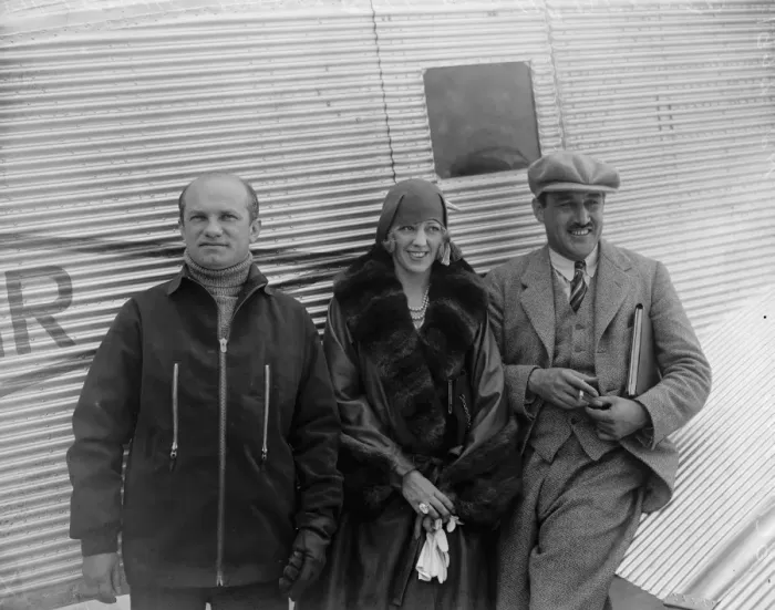 Framed Print : Mr Levine and party leave Croydon for Brussels. Mr Levine, Miss Mabel Boll Framed Print : Mr Levine and party leave Croydon for Brussels. Mr Levine, Miss Mabel Boll
