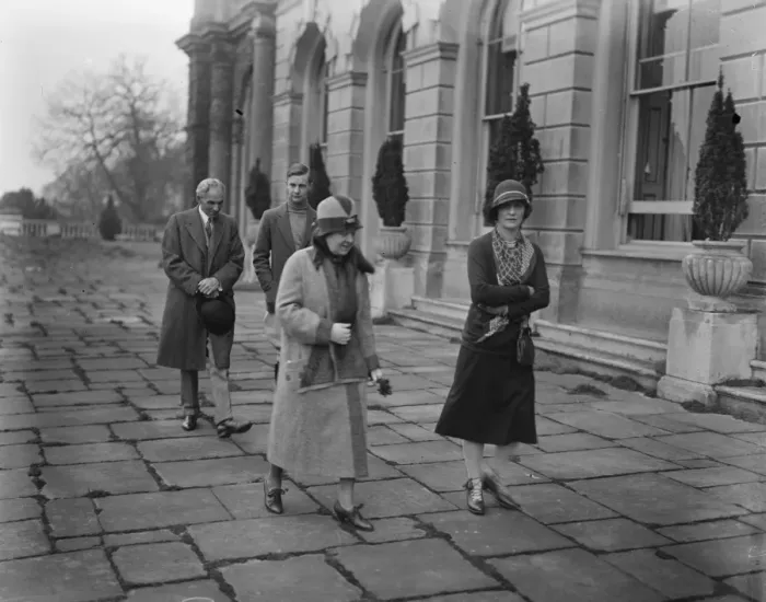 Framed Print : Mr and Mrs Henry Ford with Lady Astor and the Honourable H W Astor on the terrace at Cliveden Framed Print : Mr and Mrs Henry Ford with Lady Astor and the Honourable H W Astor on the terrace at Cliveden