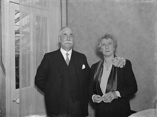 Mr and Mrs Ward, the new Mayor and Mayoress of Dartford in Kent 1937