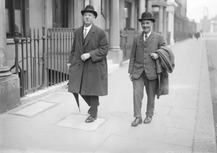 Framed Print : Mr Will Thorn and Mr Elvin in Downing Street. 1 May 1926 Framed Print : Mr Will Thorn and Mr Elvin in Downing Street. 1 May 1926