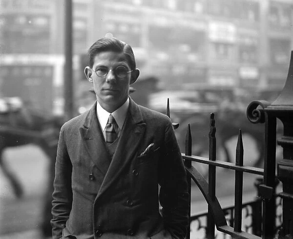 Mr Wiltshire, Central News reporter. 9 November 1927
