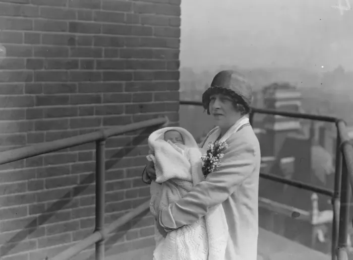 Framed Print : Mrs Rankin ( Miss Vacani ) with her son. 28 April 1925 Framed Print : Mrs Rankin ( Miss Vacani ) with her son. 28 April 1925