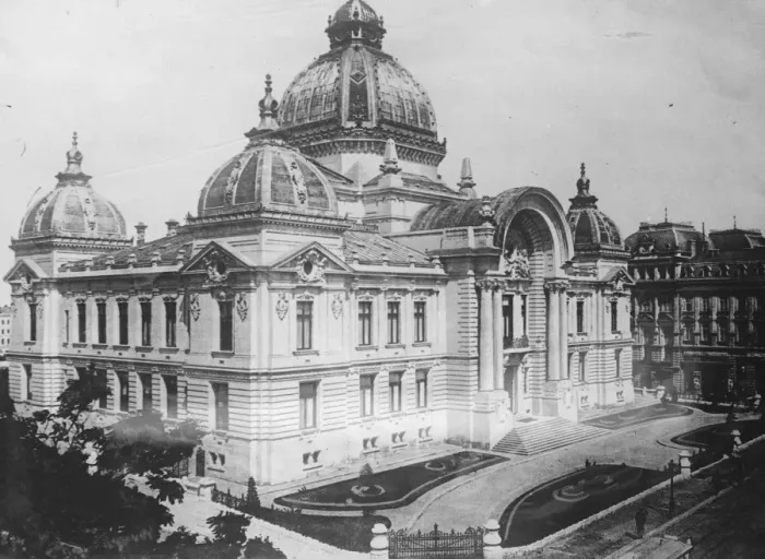Framed Print : The National savings bank. Bucharest. 10 May 1928