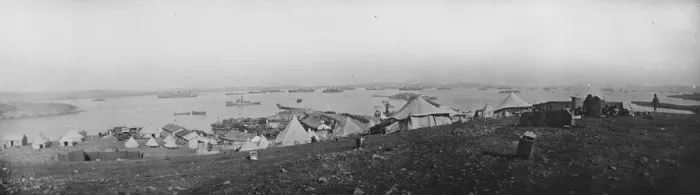 Framed Print : The Near East Crisis Navy Back at Mudros on the island of Lemnos, Greece MUdros