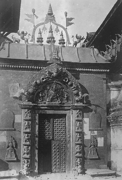Nepal Golden Gate The Golden Gate of the Durbar Hall at Bhatgaon, Nepal 13 December