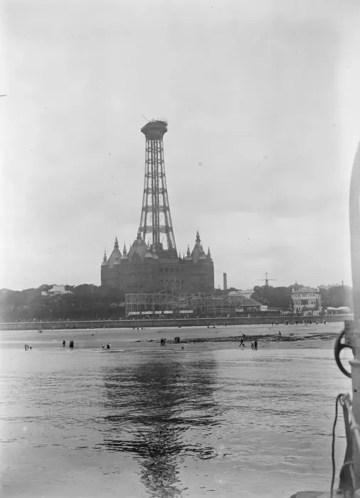 Framed Print : New Brighton Tower at New Brighton on the Wirral Peninsula in Merseyside England Famous Framed Print : New Brighton Tower at New Brighton on the Wirral Peninsula in Merseyside England Famous