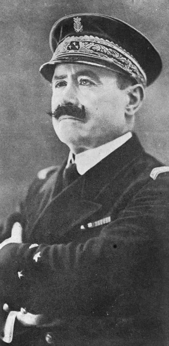 Framed Print : New chief of French naval staff. Vice Admiral Salaun, who is to succeed Vice Admiral