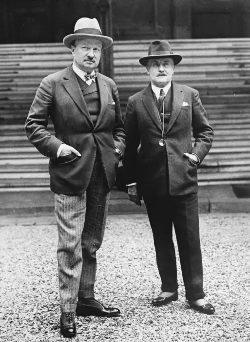 Framed Print : The new French cabinet. M Caillaux ( right ) who returns to office in M Painlave Framed Print : The new French cabinet. M Caillaux ( right ) who returns to office in M Painlave