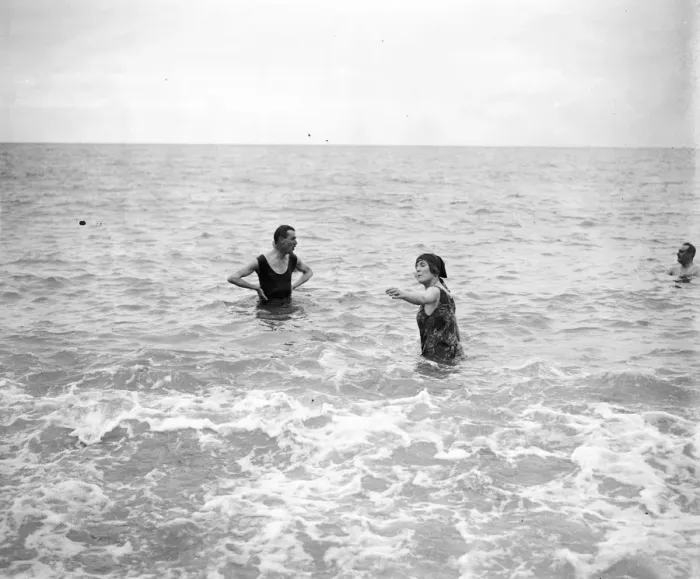 Framed Print : New seaside resort attracts social stars. The season at Pourville su Mer, has just begun Framed Print : New seaside resort attracts social stars. The season at Pourville su Mer, has just begun