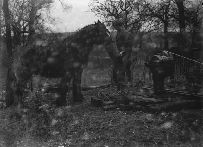 Framed Print : New water well at Fawkham. 1935 Framed Print : New water well at Fawkham. 1935