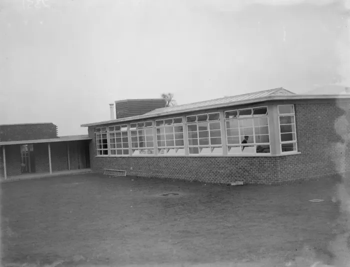 Framed Print : The new wing at the County School for Boys, Sidcup. 1935 Framed Print : The new wing at the County School for Boys, Sidcup. 1935