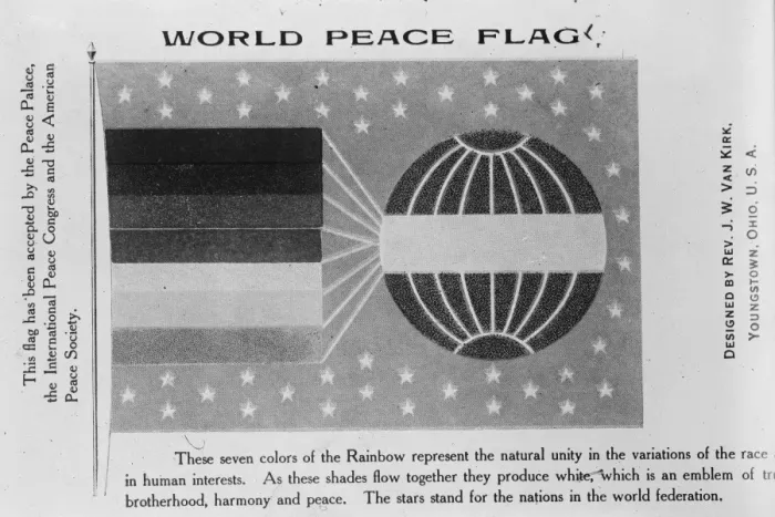 Framed Print : New World Peace Flag designed by the Reverend J W Van Kirk Youngstown, Ohio USA 1919 Framed Print : New World Peace Flag designed by the Reverend J W Van Kirk Youngstown, Ohio USA 1919