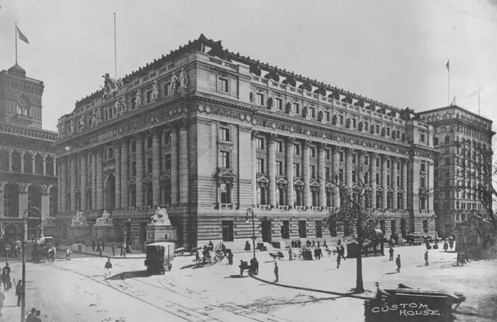 Framed Print : The New York Custom House America 21 September 1920 Framed Print : The New York Custom House America 21 September 1920