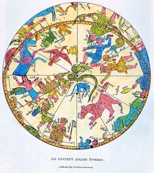 The northern constellations, as marked on an Arabic star map: after a nineteenth