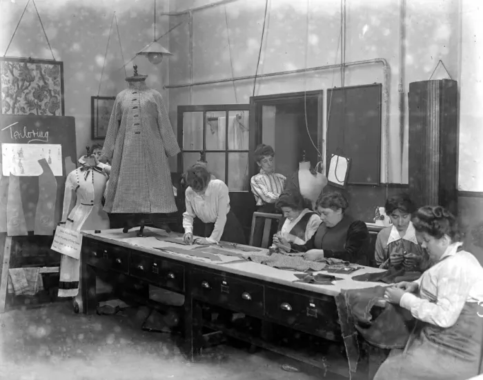 Framed Print : The Northern Polytechnic has started classes to enable women to convert out of date Framed Print : The Northern Polytechnic has started classes to enable women to convert out of date