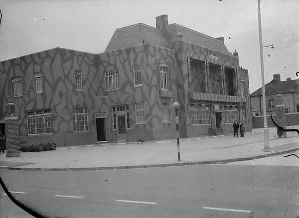 The Northover, a camouflaged public house in Downham near London. 1939