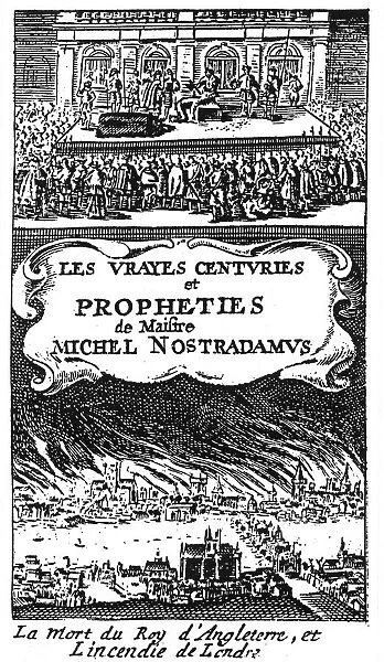 NOSTRADAMUS - TITLEPAGE Titlepage of Les Vrayes Centuries et Propheties de Maistre