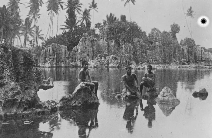 Framed Print : Ocean Island A lagoon 5 December 1925 Framed Print : Ocean Island A lagoon 5 December 1925