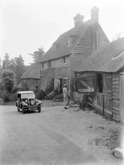 Framed Print : The Old Forge in Groombridge, Sussex. 1938 Framed Print : The Old Forge in Groombridge, Sussex. 1938