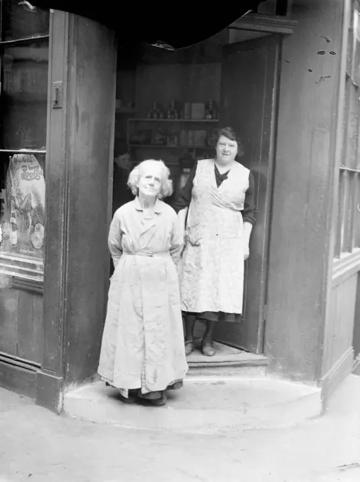 Framed Print : Oldest tenant, aged 79, given notice to quit city village. Tenants in a block Framed Print : Oldest tenant, aged 79, given notice to quit city village. Tenants in a block