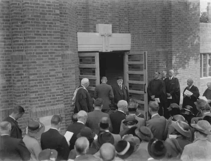 Framed Print : The opening of the Congregational Church in Eltham, Kent. 1938 Framed Print : The opening of the Congregational Church in Eltham, Kent. 1938