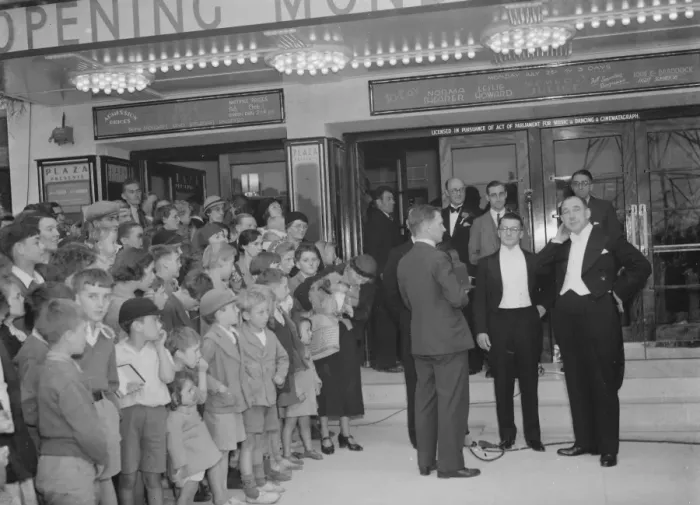 Framed Print : The opening of the Plaza Cinema, Blackfen, Kent. 26 July 1937 Framed Print : The opening of the Plaza Cinema, Blackfen, Kent. 26 July 1937