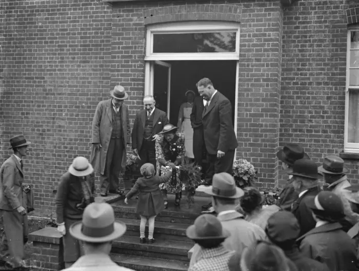 Framed Print : The opening of Riseley Maternity Home in Horton Kirby, Kent. 1938 Framed Print : The opening of Riseley Maternity Home in Horton Kirby, Kent. 1938
