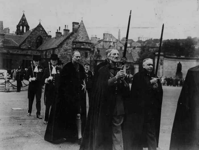 Framed Print : The order of St John of Jerusalem, suppressed in Scotland since the time of Mary Queen of Scots