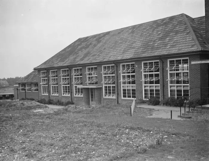 Framed Print : The Orpington Central School for John Gibbs in Kent. 1938 Framed Print : The Orpington Central School for John Gibbs in Kent. 1938