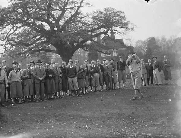 Oxford versus Cambridge golf beat at Sidcup. 1936