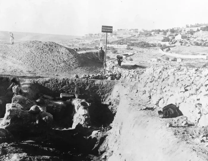 Framed Print : Palestine excavation 1924 Framed Print : Palestine excavation 1924