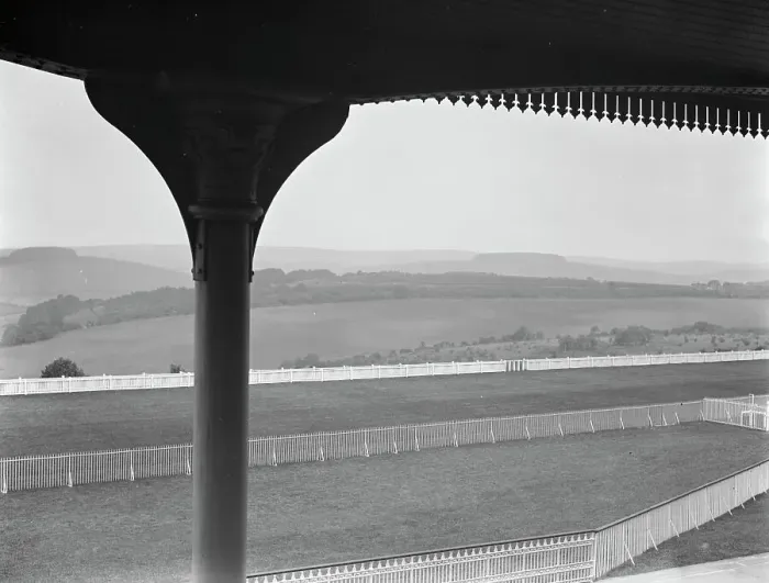 Framed Print : Panoram of Goodwood race course. 27 July 1929