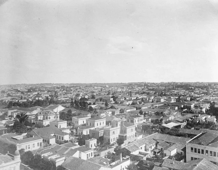 Framed Print : Panorama of Sao Paulo. 21 August 1924