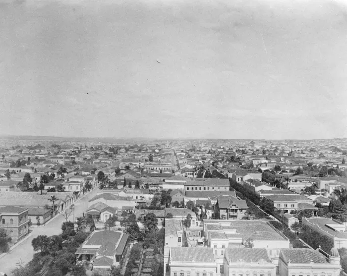 Framed Print : Panorama of Sao Paulo. 21 August 1924 Framed Print : Panorama of Sao Paulo. 21 August 1924
