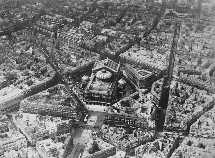 Framed Print : Paris as seen from the air. Showing the Opera. 2 November 1928 Framed Print : Paris as seen from the air. Showing the Opera. 2 November 1928