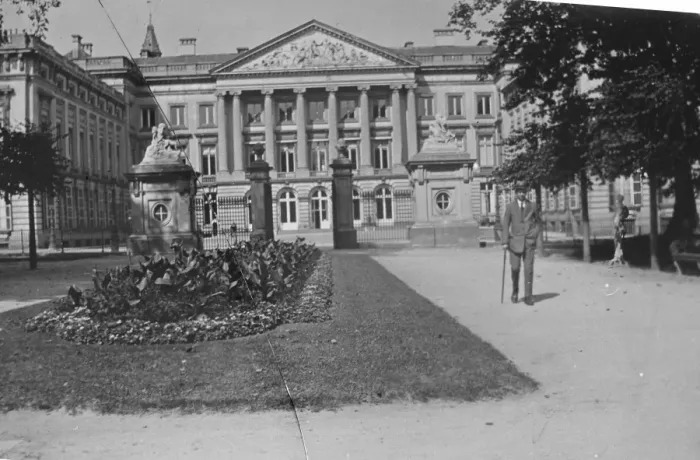 Framed Print : Parliament House in Brussels in Belgium March 1921