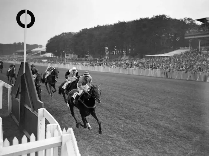 Framed Print : Pascal winning the Sussex Stakes at Goodwood Racecourse. 1937 Framed Print : Pascal winning the Sussex Stakes at Goodwood Racecourse. 1937
