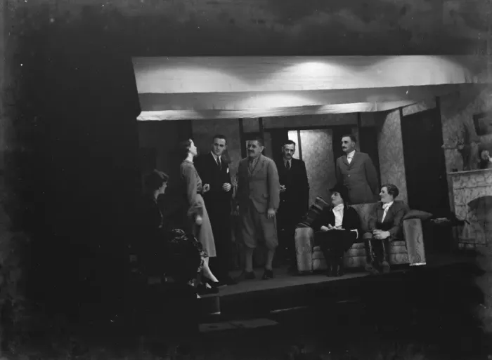 Framed Print : A performance by the amateur dramatic association from Harley, Kent, the Hartley