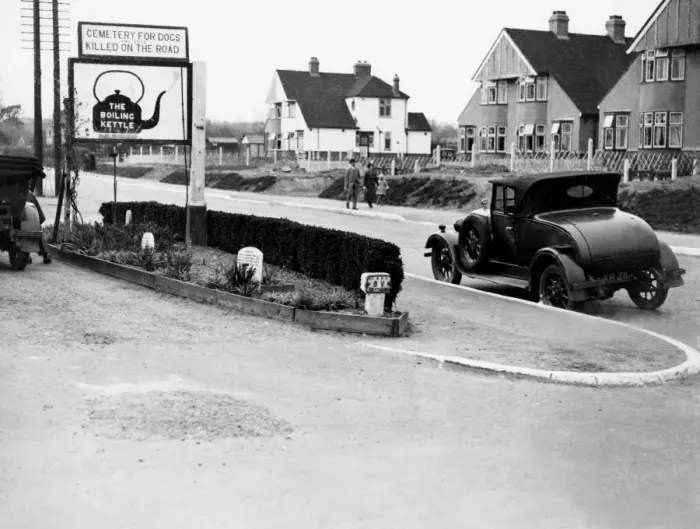Framed Print : Pet Cemetery and Roadside Cafe Hildenborough Tonbridge Kent 1933 Framed Print : Pet Cemetery and Roadside Cafe Hildenborough Tonbridge Kent 1933