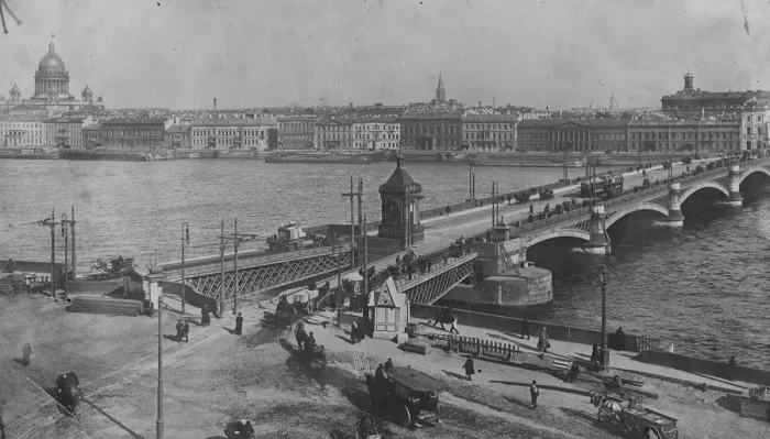 Framed Print : Petrograd, The Nicholas Bridge 12 October 1920