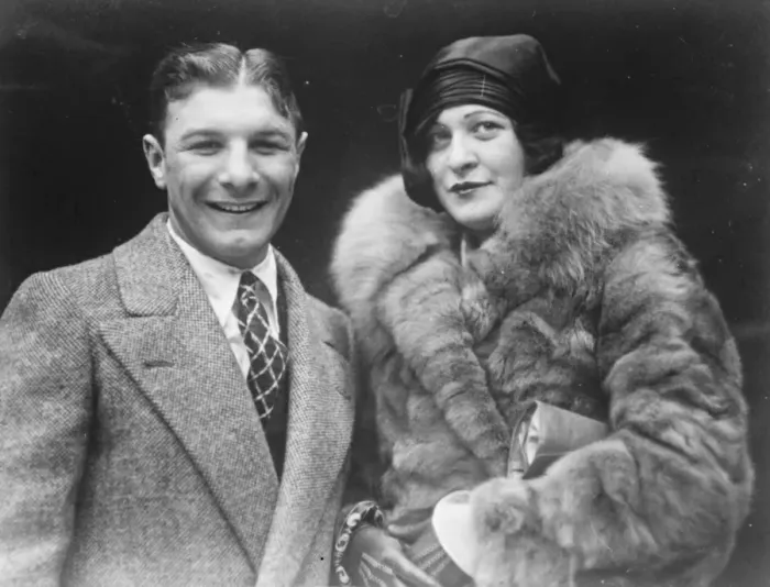 Framed Print : Phil Rosenberg. Posed with fiancee. 1927 Framed Print : Phil Rosenberg. Posed with fiancee. 1927