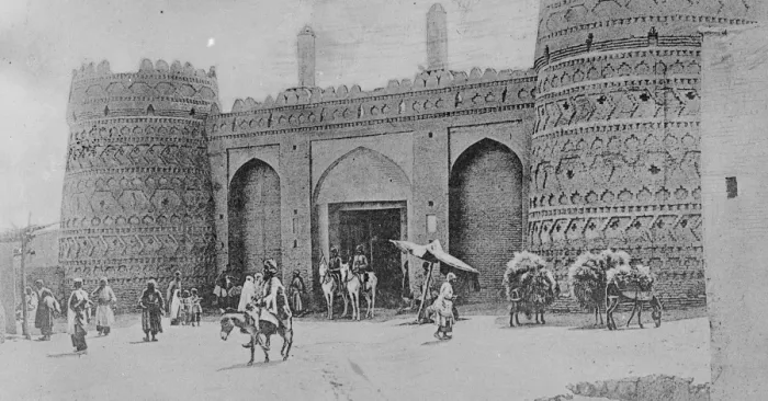 Framed Print : Picturesque Persian City Damaged By Earthquake A city gate at Kerman. 29 September Framed Print : Picturesque Persian City Damaged By Earthquake A city gate at Kerman. 29 September