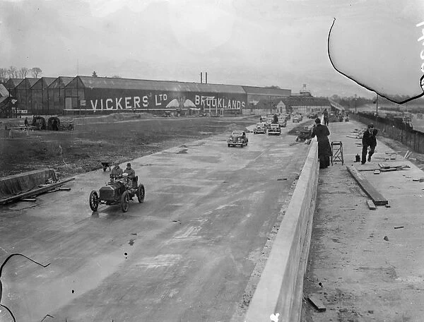 Pioneer racing motorist recalls old records at opening of new Brooklands course