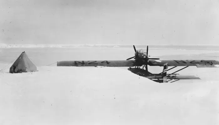 Framed Print : The polar flight The N 24 in the ice that closed round in on it on landing 6 July 1925 Framed Print : The polar flight The N 24 in the ice that closed round in on it on landing 6 July 1925