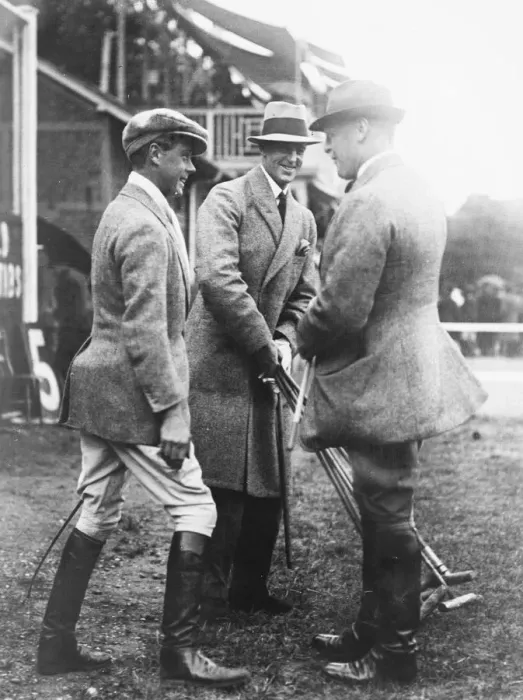 Framed Print : Polo at Hurlingham - Old Oxonisans versus Old Cantabs. The Prince of Wales with Framed Print : Polo at Hurlingham - Old Oxonisans versus Old Cantabs. The Prince of Wales with